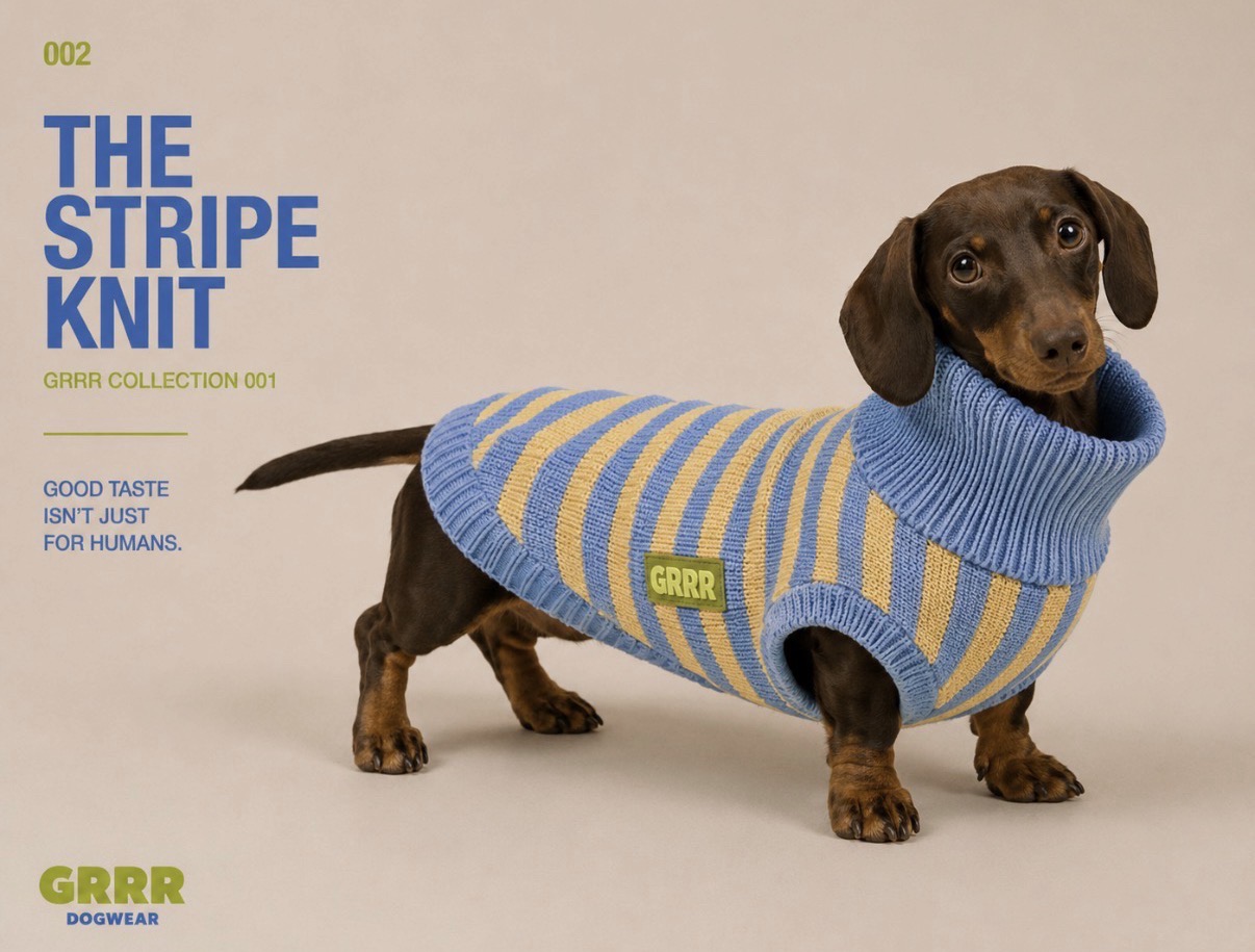 GRRR 002 The Stripe Knit look book page